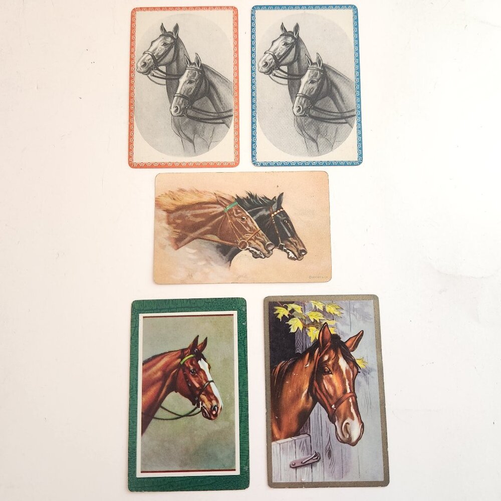 Vintage Swap Cards Horses